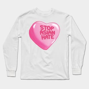 Stop Asian Hate Heart Long Sleeve T-Shirt